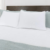 White Quilt Set For Bedroom Parker-Quilt Sets-LOOMLAN-LOOMLAN