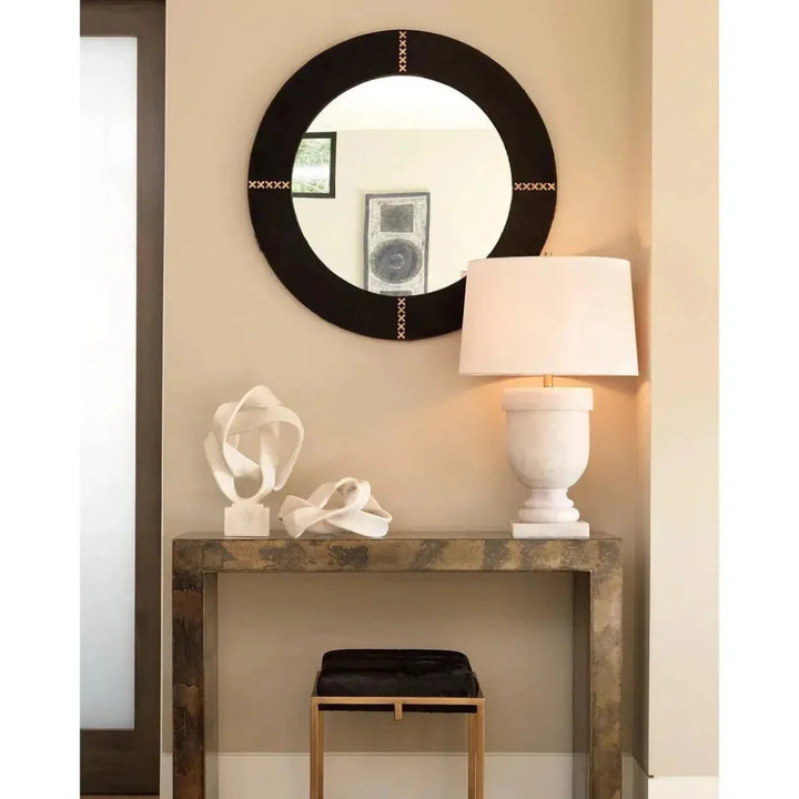 White Resin Carnegie Table Lamp - LOOMLAN - Jamie Young - Table Lamps