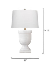 White Resin Carnegie Table Lamp Table Lamps LOOMLAN By Jamie Young