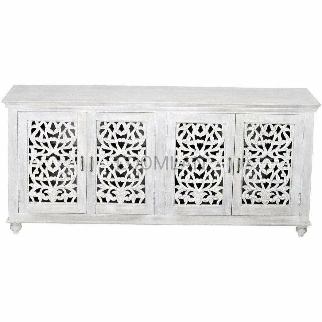 White Sideboard Buffet Storage Solution