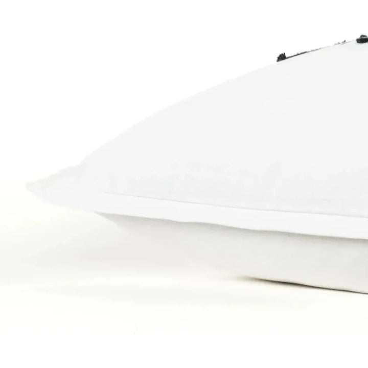 White Skye Words Decorative Couch Pillows Down Insert - LOOMLAN - LOOMLAN - Throw Pillows