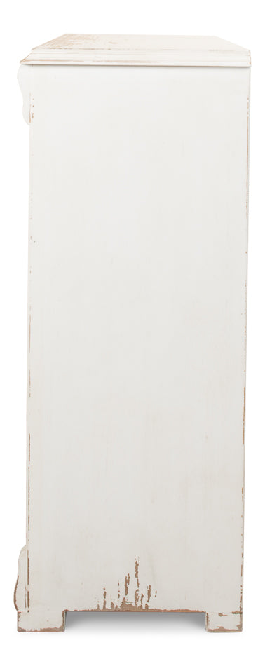 White Swan Tall Sideboard-Sideboards-Sarreid-LOOMLAN