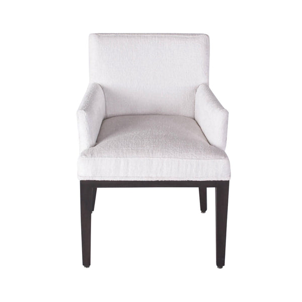 White With Arms Dining Chair Jenn-Dining Chairs-Peninsula Home-LOOMLAN