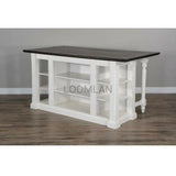 White Wood Home Bar Island Kitchen Table Extension Bar Tables LOOMLAN By Sunny D