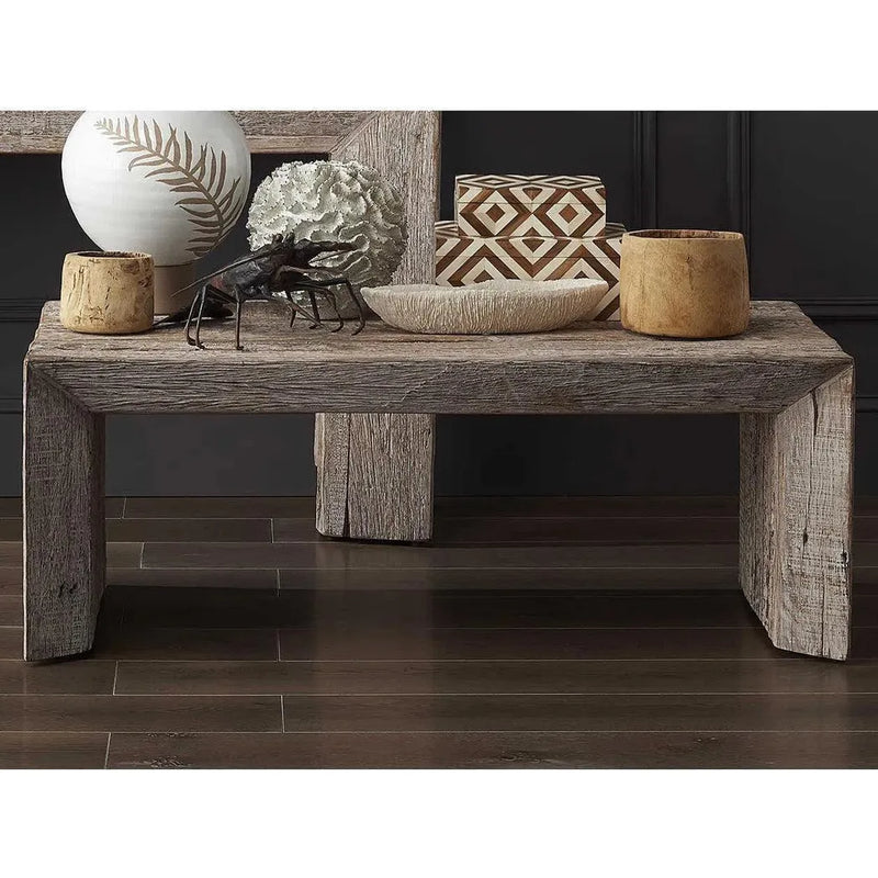 Whitewash Kanor Console Table Reclaimed Wood