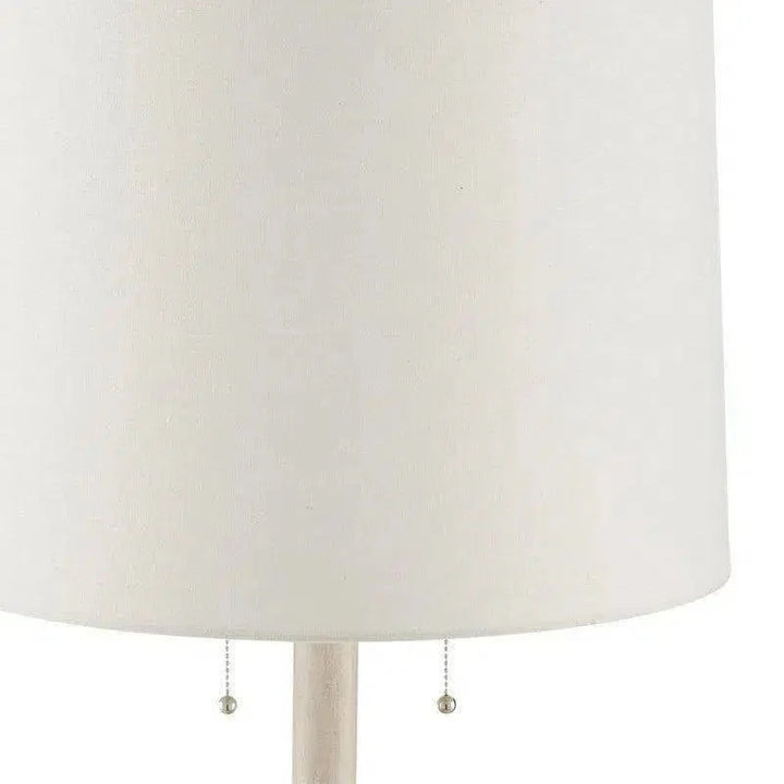 Whitewash Malayan White Floor Lamp Marjorie Skouras-Floor Lamps-Currey & Co-LOOMLAN