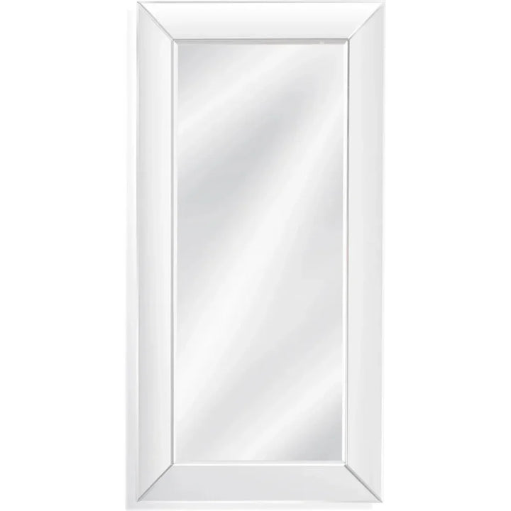 Whitman MDF White Vertical Floor Mirror-Floor Mirrors-Bassett Mirror-LOOMLAN