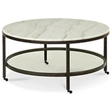 Whitman White Marble Topped Cocktail Table