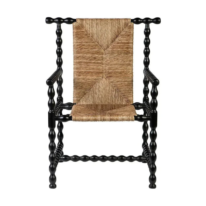 Wichita Handwoven Rush Occasional Chair - LOOMLAN - Furniture Classics - Accent Chairs