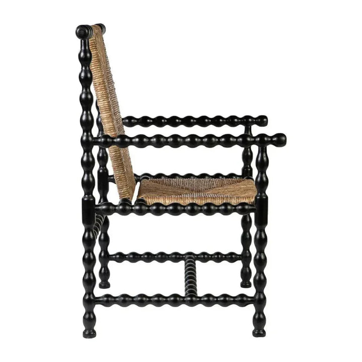 Wichita Handwoven Rush Occasional Chair - LOOMLAN - Furniture Classics - Accent Chairs