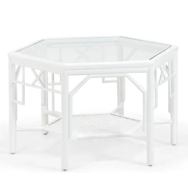 Wild Palm Rattan Framed Cocktail Table - LOOMLAN - Wildwood - Coffee Tables