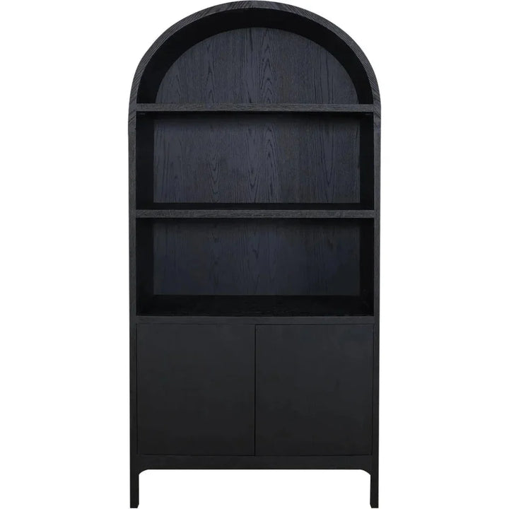 Wilde Wood Black Display Cabinet - LOOMLAN - Moe's Home - Bookcases