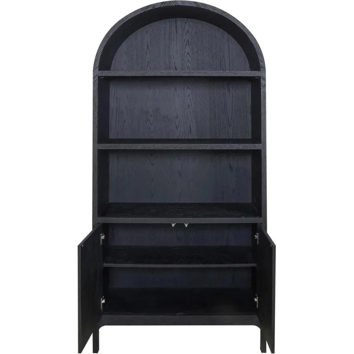 Wilde Wood Black Display Cabinet - LOOMLAN - Moe's Home - Bookcases