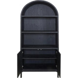 Wilde Wood Black Display Cabinet Bookcases LOOMLAN By Moe's Home