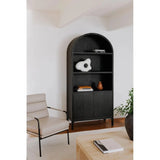 Wilde Wood Black Display Cabinet Bookcases LOOMLAN By Moe's Home