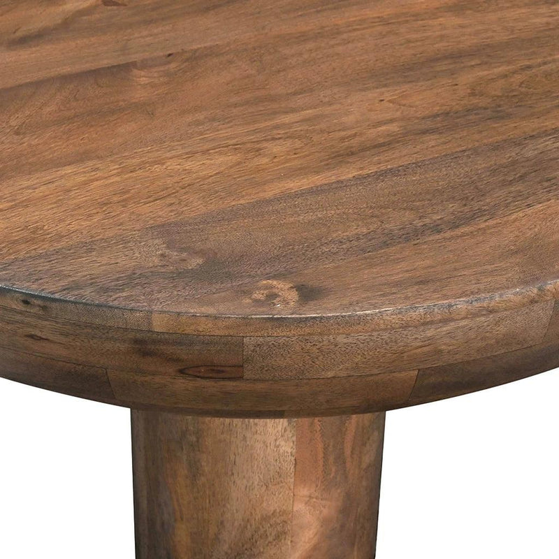 Wilder Wooden Round Coffee Table-Coffee Tables-LH Imports-LOOMLAN