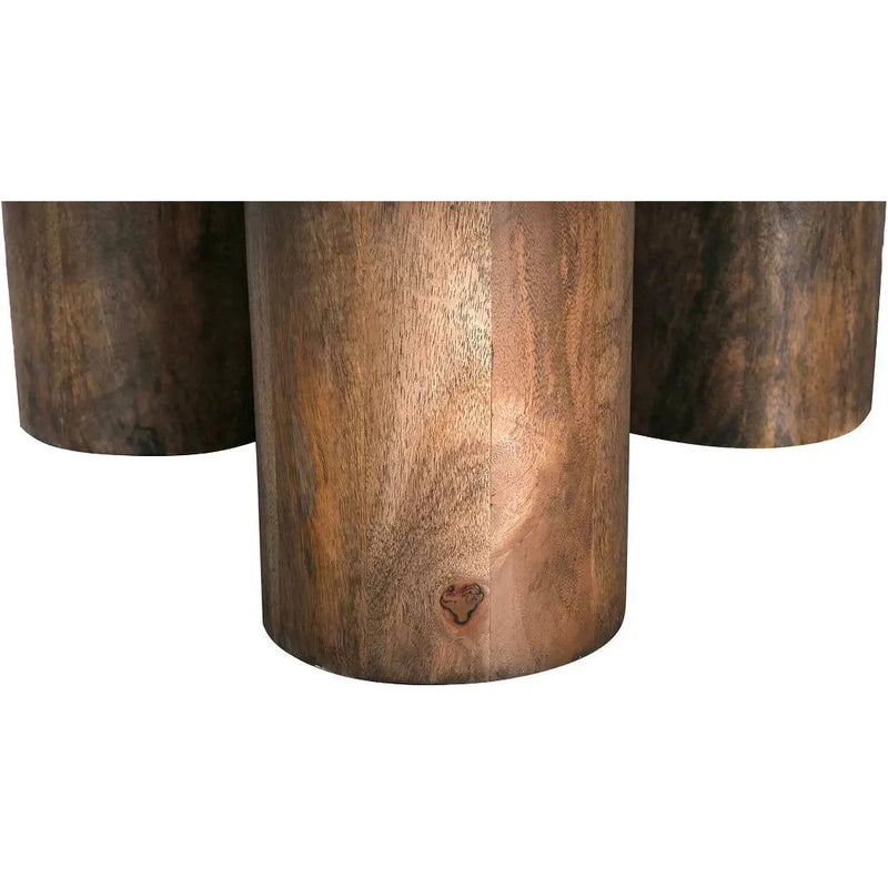 Wilder Wooden Round Coffee Table-Coffee Tables-LH Imports-LOOMLAN