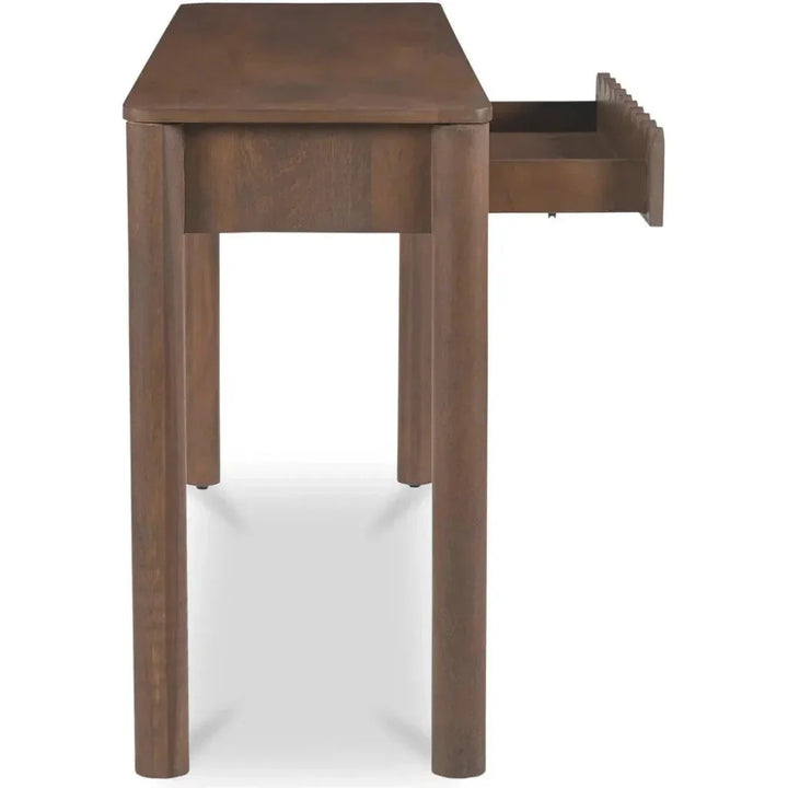 Wiley Wood Brown Rectangular Console Table - LOOMLAN - Moe's Home - Console Tables