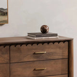 Wiley Wood Vintage Brown Dresser