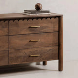 Wiley Wood Vintage Brown Dresser