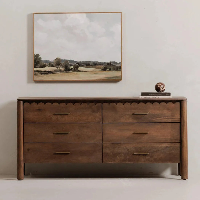 Wiley Wood Vintage Brown Dresser