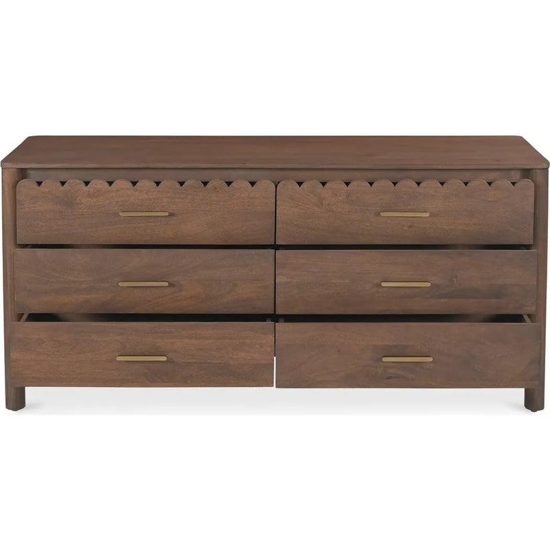 Wiley Wood Vintage Brown Dresser