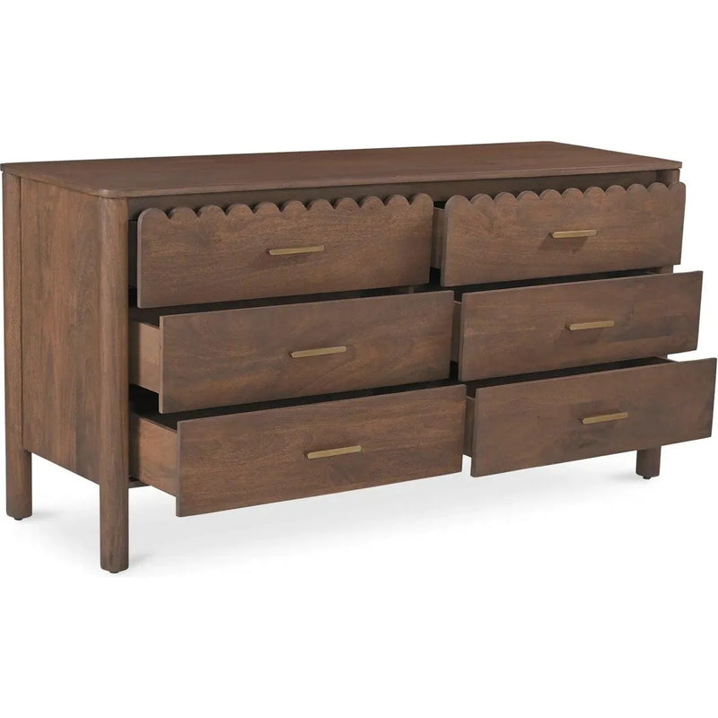 Wiley Wood Vintage Brown Dresser