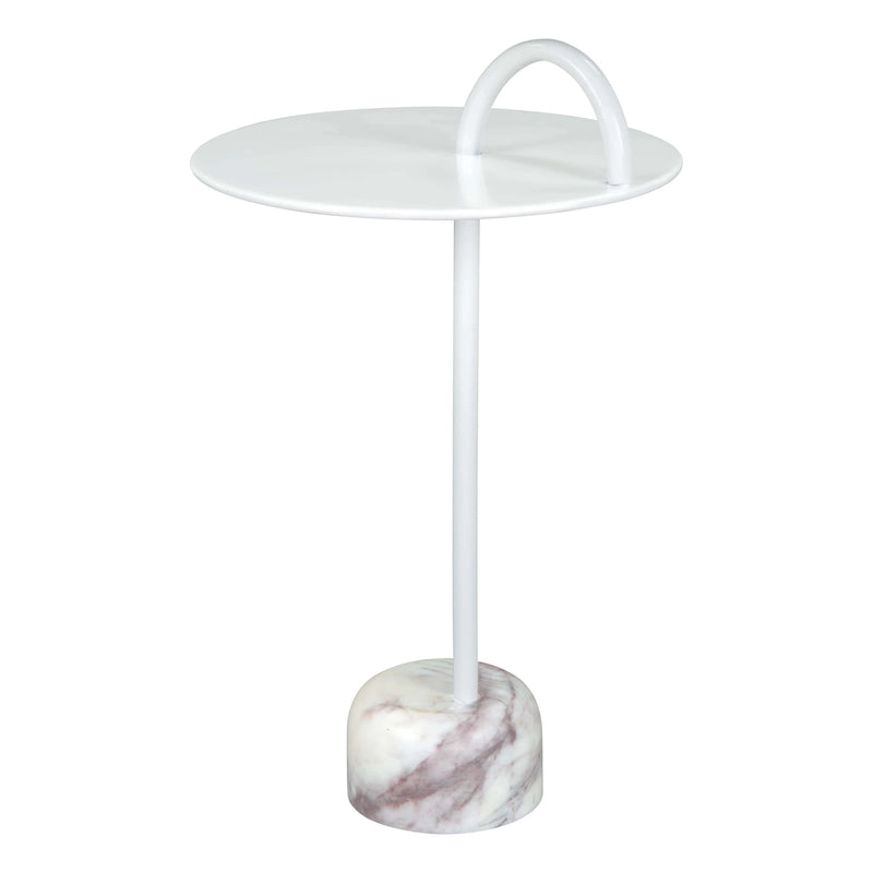 Will Side Table White Side Tables LOOMLAN By Zuo Modern