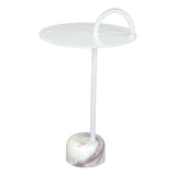Will Side Table White Side Tables LOOMLAN By Zuo Modern