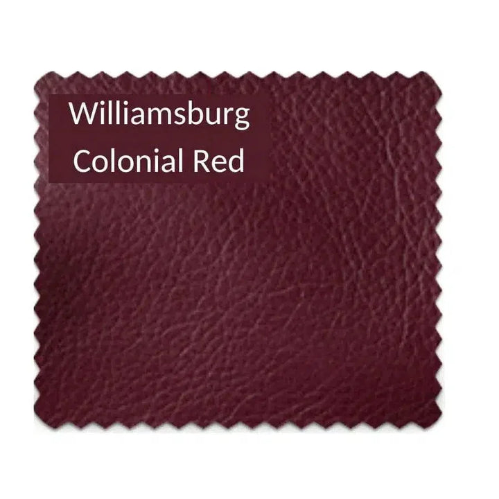 Williamsburg Burgundy Red Leather Sofa Made the USA - LOOMLAN - Uptown Sebastian - Sofas & Loveseats