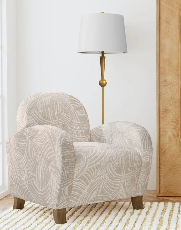 Willow Natural Wood Finish Accent Chair - LOOMLAN - Bassett Mirror - Club Chairs