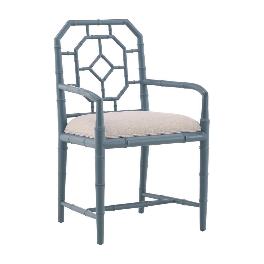 Get Wilson Arm Chair Coastal Charm With Mahogany Elegance – LOOMLAN