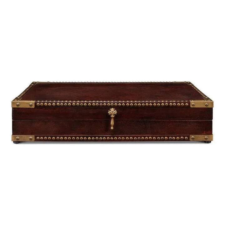 Leather Decorative Box with Handmade Liner | LOOMLAN