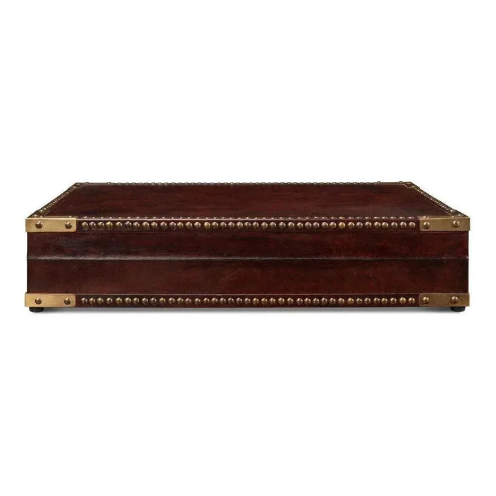 Leather Decorative Box with Handmade Liner | LOOMLAN