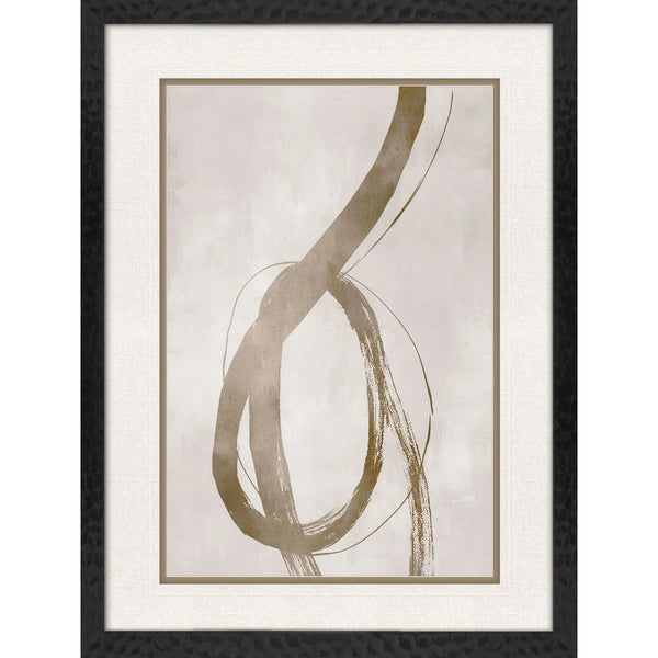 Winding Paths Metallic Framed Wall Art