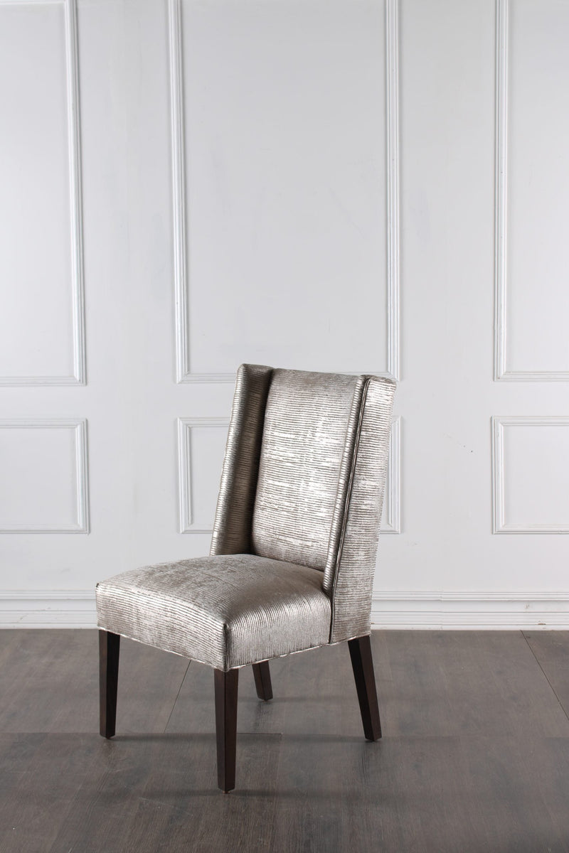 Wingback Dining Chair Juliette, Base Metal-Dining Chairs-Peninsula Home-LOOMLAN