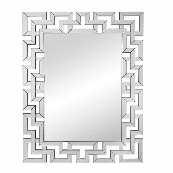 Winslow 48" Rectangle Clear Wall Mirror Wall Mirrors LOOMLAN By Bassett Mirror
