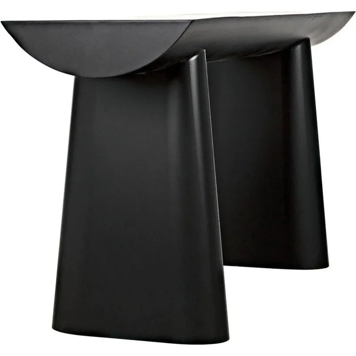 Winston Black Steel Rectangle Console Table - LOOMLAN - Noir - Console Tables