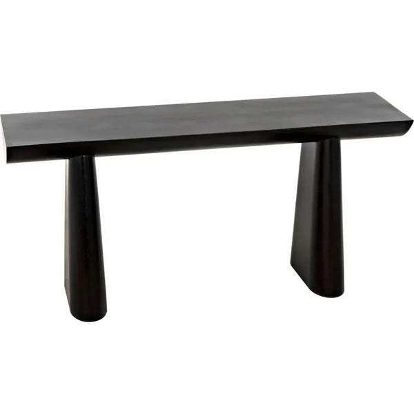 Winston Black Steel Rectangle Console Table - LOOMLAN - Noir - Console Tables