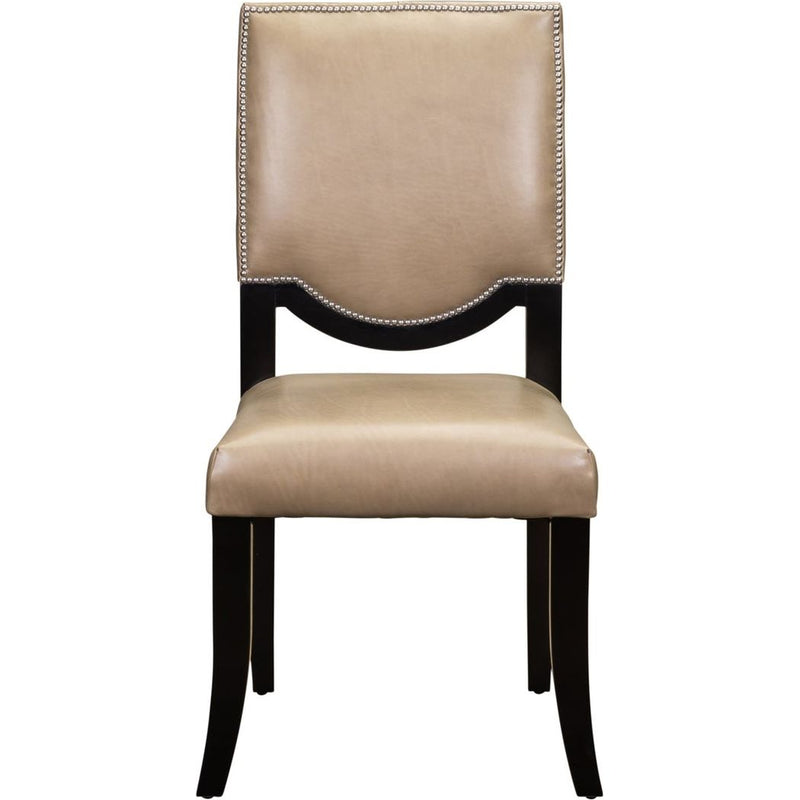 Winston Leather Stylish Dining Chair-Dining Chairs-Olivia + Quinn-LOOMLAN