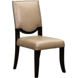 Winston Leather Stylish Dining Chair-Dining Chairs-Olivia + Quinn-McCann Mushroom-LOOMLAN