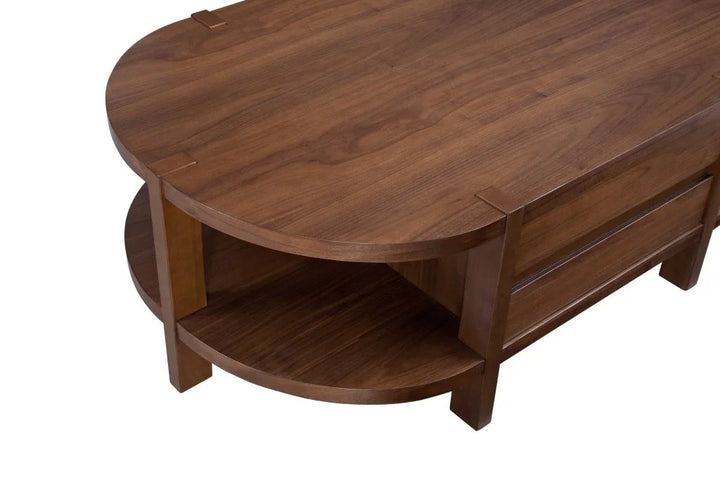 Winston Wooden Brown Cocktail Table - LOOMLAN - Bassett Mirror - Coffee Tables
