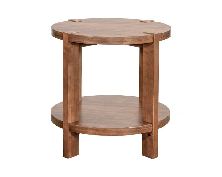 Winston Wooden Brown End Table - LOOMLAN - Bassett Mirror - Side Tables