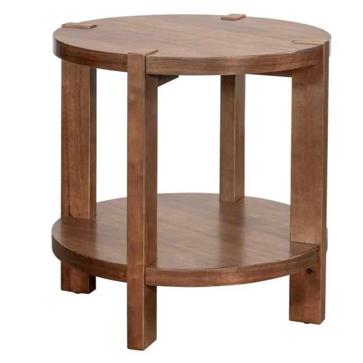 Winston Wooden Brown End Table - LOOMLAN - Bassett Mirror - Side Tables