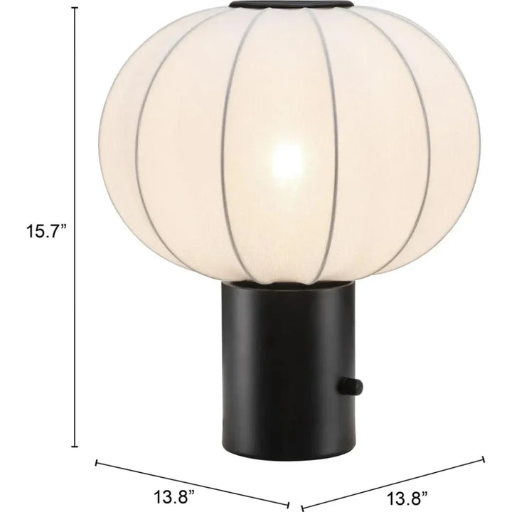 Wisteria Table Lamp White - LOOMLAN - Zuo Modern - Table Lamps