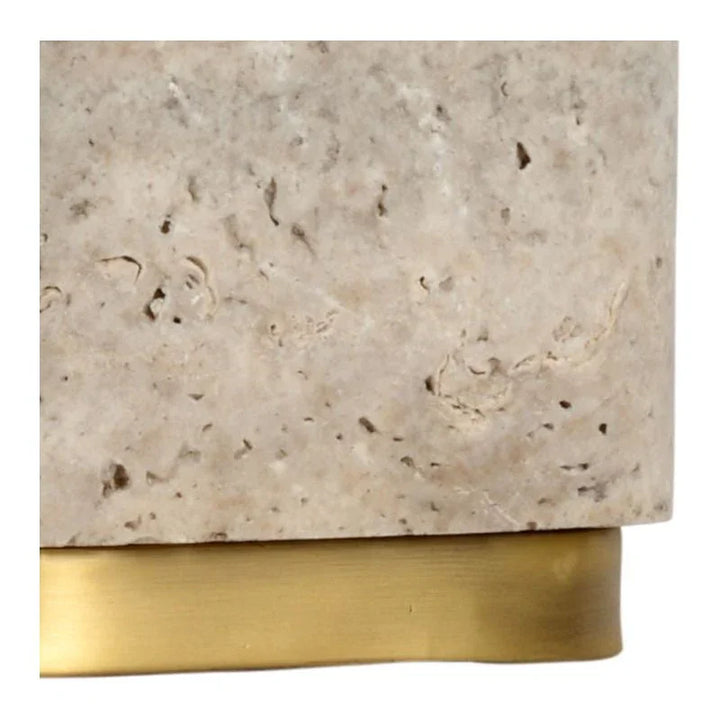 Wonderful Stone Design Brass Accents Small Table Lamp - LOOMLAN - Chelsea House - Table Lamps