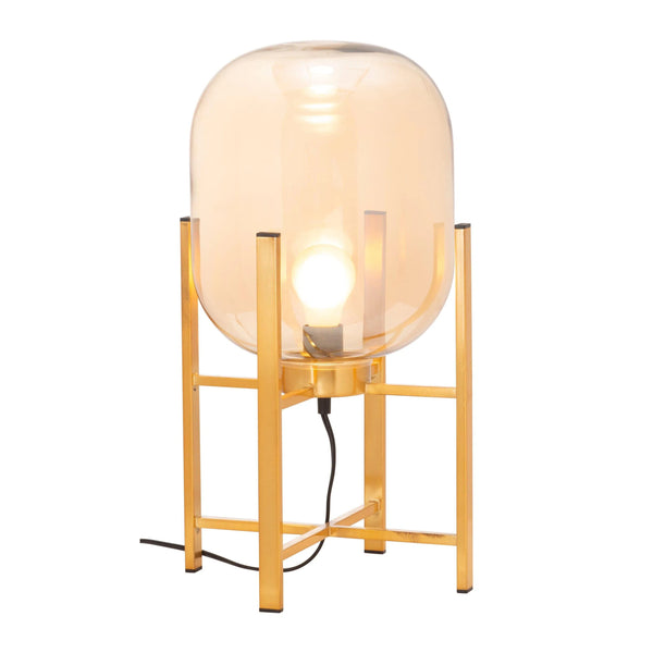 Wonderwall Table Lamp Gold Table Lamps LOOMLAN By Zuo Modern