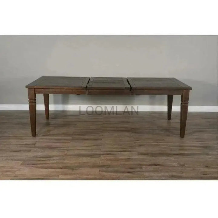Wood Extendable Dining Table-Dining Tables-Sunny D-LOOMLAN