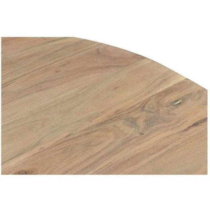 Wood Round Dining Table for 6Style-Dining Tables-Moe's Home-LOOMLAN