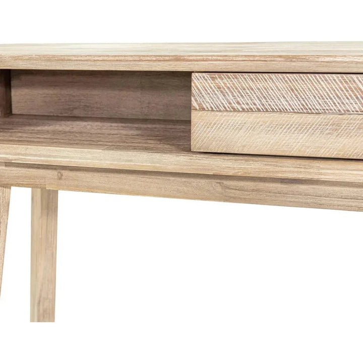 Wood Wood Base Color Slim Console Sofa Table Shelves - LOOMLAN - LH Imports - Console Tables